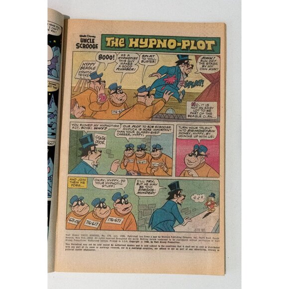 Walt Disney Uncle Scrooge #178 The Hypno Plot Whitman Comic Book 1979 - Picture 6 of 13